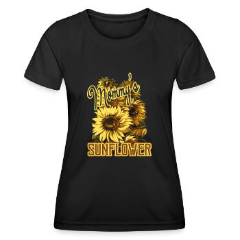 Mommy's Sunflower - Women's Functional T-Shirt - black - Front - AI Model Female 172 light (172cm)