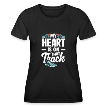 Athletics Athletes - Women's Functional T-Shirt - black - Front - AI Model Female 172 light (172cm)