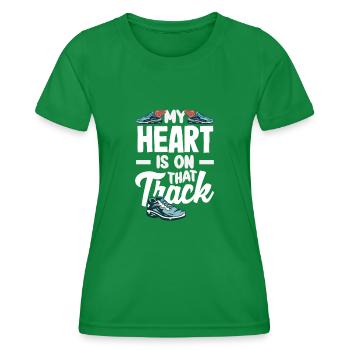 Athletics Athletes - Women's Functional T-Shirt - kelly green - Front - AI Model Female 172 dark (172cm)