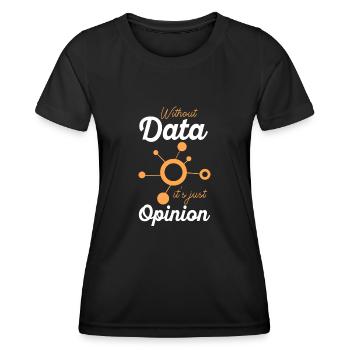 Daten oder es ist nicht passiert für Studenten - Frauen Funktions-T-Shirt - Schwarz - Vorne - AI Model Female 172 light (172cm)