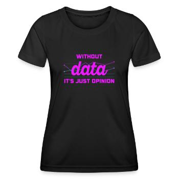 Daten oder es ist nicht passiert für Studenten - Frauen Funktions-T-Shirt - Schwarz - Vorne - AI Model Female 172 light (172cm)