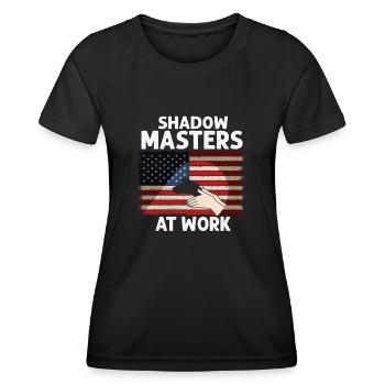 Shadow Puppetry World Enchantment - Women's Functional T-Shirt - black - Front - AI Model Female 172 light (172cm)