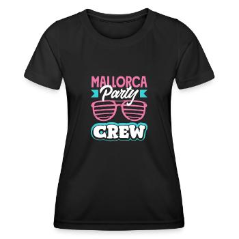Mallorca Party Crew Mallorca Holidays - Women's Functional T-Shirt - black - Front - AI Model Female 172 light (172cm)