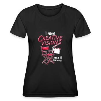 Creative Director - Women's Functional T-Shirt - black - Front - AI Model Female 172 light (172cm)