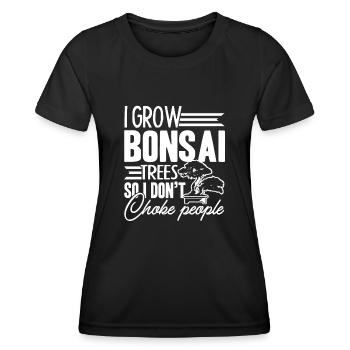 Bonsai I Grow Bonsai - Women's Functional T-Shirt - black - Front - AI Model Female 172 light (172cm)