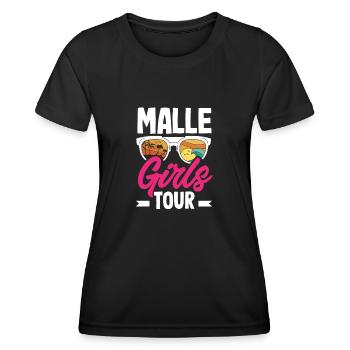 Mallorca Party Crew Mallorca Holidays - Women's Functional T-Shirt - black - Front - AI Model Female 172 light (172cm)