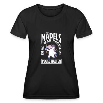 Mallorca Party Crew Mallorca Holidays - Women's Functional T-Shirt - black - Front - AI Model Female 172 light (172cm)