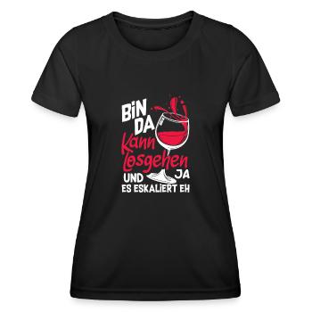 Mallorca Party Crew Mallorca Holidays - Women's Functional T-Shirt - black - Front - AI Model Female 172 light (172cm)