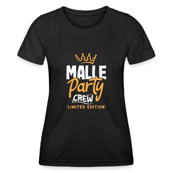 Mallorca Party Crew Mallorca Holidays - Women's Functional T-Shirt - black - Front - AI Model Female 172 light (172cm)