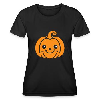 Citrouille - T-shirt sport Femme - noir - Devant - AI Model Female 172 light (172cm)