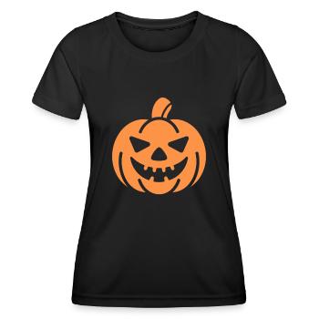 Citrouille - T-shirt sport Femme - noir - Devant - AI Model Female 172 light (172cm)