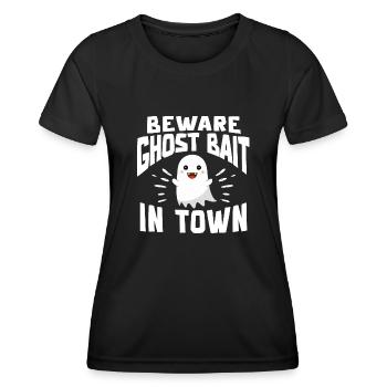 Vivre la vie fantôme Spook Life Appât - T-shirt sport Femme - noir - Devant - AI Model Female 172 light (172cm)