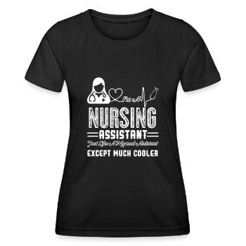 Cooler Nursing Assistant - Women's Functional T-Shirt - black - Front - AI Model Female 172 light (172cm)