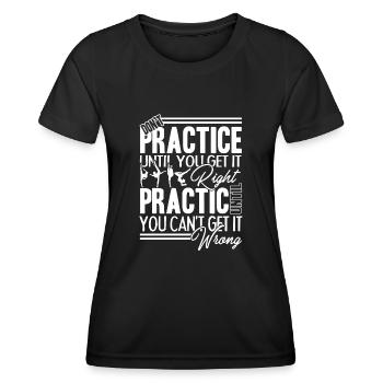 Gymnastic Practice Gymnastic - Women's Functional T-Shirt - black - Front - AI Model Female 172 light (172cm)