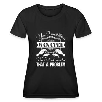 I Smell Like A Manatee - Women's Functional T-Shirt - black - Front - AI Model Female 172 light (172cm)