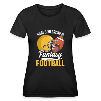 Il n’y a pas de pleurs dans le Fantasy Football Commish - T-shirt sport Femme - noir - Devant - AI Model Female 172 light (172cm)