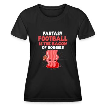 Lustiger Fantasy Football Draft Kickers Kommissar - Frauen Funktions-T-Shirt - Schwarz - Vorne - AI Model Female 172 light (172cm)