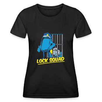 Cadre des gardiens de prison - T-shirt sport Femme - noir - Devant - AI Model Female 172 light (172cm)