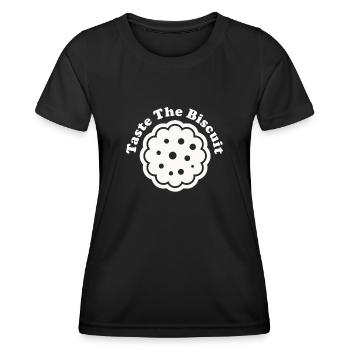 Taste The Biscuit Taste The Goodness - Women's Functional T-Shirt - black - Front - AI Model Female 172 light (172cm)