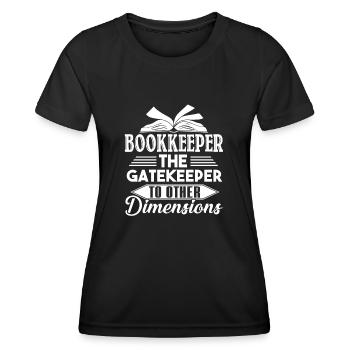 Bookkeeper The Gatekeeper To Other Dimensions - Women's Functional T-Shirt - black - Front - AI Model Female 172 light (172cm)