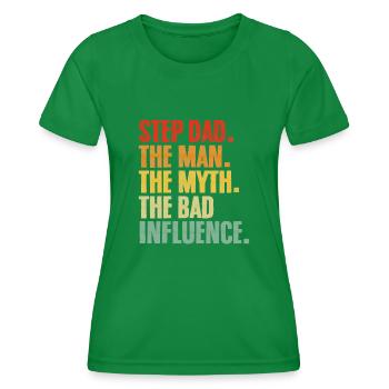 Beau-père L’homme Le mythe Beau-père rétro Autre - T-shirt sport Femme - vert - Devant - AI Model Female 172 dark (172cm)
