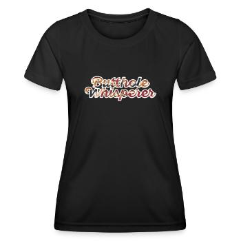 Butthole Whisperer - Women's Functional T-Shirt - black - Front - AI Model Female 172 light (172cm)