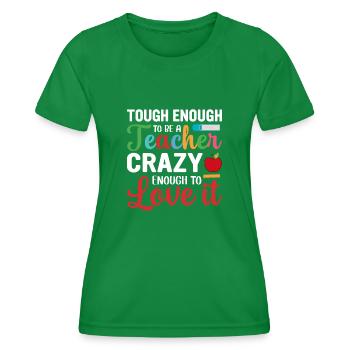 Enseignant - T-shirt sport Femme - vert - Devant - AI Model Female 172 dark (172cm)