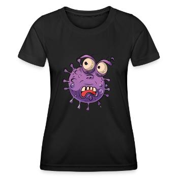 Hand sanitizer Hand washing - Women's Functional T-Shirt - black - Front - AI Model Female 172 light (172cm)