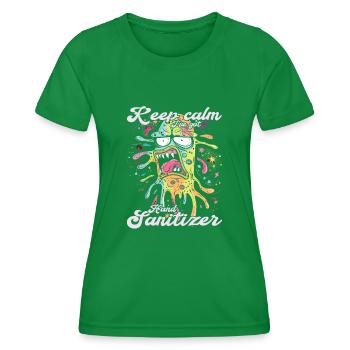 Hand sanitizer Hand washing - Women's Functional T-Shirt - kelly green - Front - AI Model Female 172 dark (172cm)