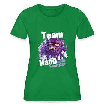 Hand sanitizer Hand washing - Women's Functional T-Shirt - kelly green - Front - AI Model Female 172 dark (172cm)