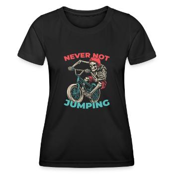 Bmx Bmx Motard - T-shirt sport Femme - noir - Devant - AI Model Female 172 light (172cm)
