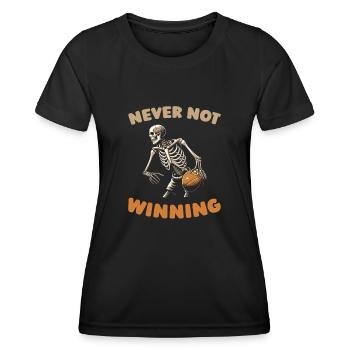 Basketball Basketballer - Frauen Funktions-T-Shirt - Schwarz - Vorne - AI Model Female 172 light (172cm)