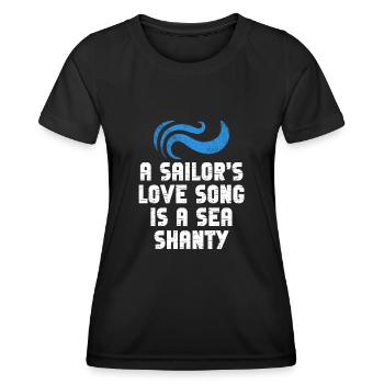 Sailor Meme Pirate Ship Ocean Sailing - Women's Functional T-Shirt - black - Front - AI Model Female 172 light (172cm)