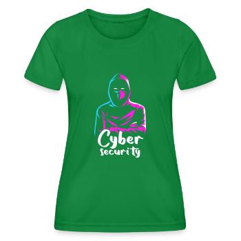 Cybersicherheitsexpertise von ethischen Hackern - Frauen Funktions-T-Shirt - Kelly Green - Vorne - AI Model Female 172 dark (172cm)