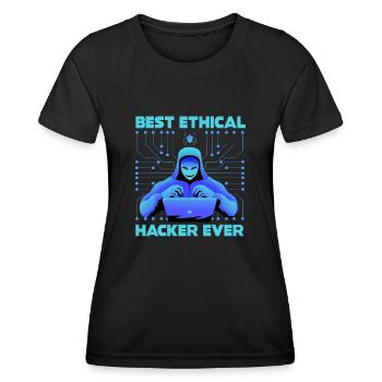 Cybersicherheitsexpertise von ethischen Hackern - Frauen Funktions-T-Shirt - Schwarz - Vorne - AI Model Female 172 light (172cm)