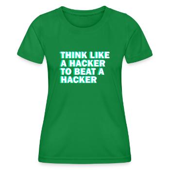 Cybersicherheitsexpertise von ethischen Hackern - Frauen Funktions-T-Shirt - Kelly Green - Vorne - AI Model Female 172 dark (172cm)