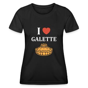 Pfannkuchen - Frauen Funktions-T-Shirt - Schwarz - Vorne - AI Model Female 172 light (172cm)