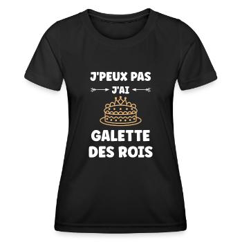Pfannkuchen - Frauen Funktions-T-Shirt - Schwarz - Vorne - AI Model Female 172 light (172cm)