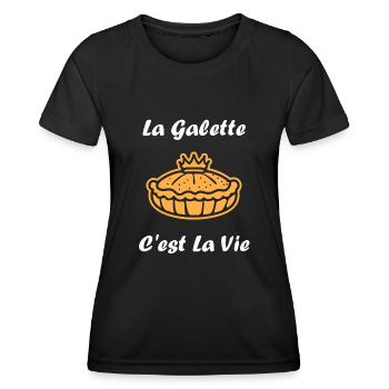 Pfannkuchen - Frauen Funktions-T-Shirt - Schwarz - Vorne - AI Model Female 172 light (172cm)