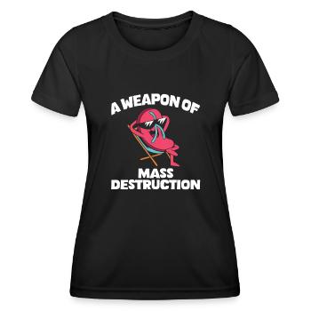 A Weapon Of Mass Destruction Chillendes - Frauen Funktions-T-Shirt - Schwarz - Vorne - AI Model Female 172 light (172cm)