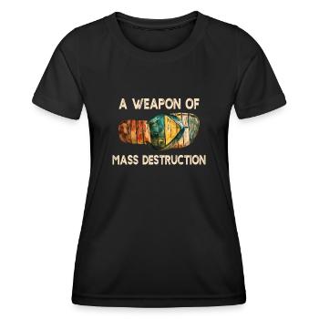 A Weapon Of Mass Destruction Chillendes - Frauen Funktions-T-Shirt - Schwarz - Vorne - AI Model Female 172 light (172cm)