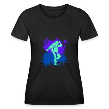 Dancer - Frauen Funktions-T-Shirt - Schwarz - Vorne - AI Model Female 172 light (172cm)