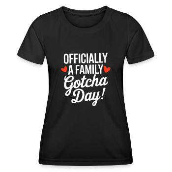 Officially A Family Gotcha Day Foster Adoptive - Women's Functional T-Shirt - black - Front - AI Model Female 172 light (172cm)