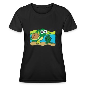 Return Of The Turtle - Women's Functional T-Shirt - black - Front - AI Model Female 172 light (172cm)