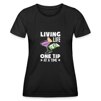 Lustiger Barkeeper Spruch Barkeeper Geschenk - Frauen Funktions-T-Shirt - Schwarz - Vorne - AI Model Female 172 light (172cm)