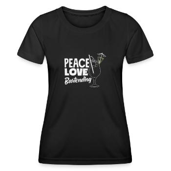 Funny Bartender Saying Bartender Gift - Women's Functional T-Shirt - black - Front - AI Model Female 172 light (172cm)