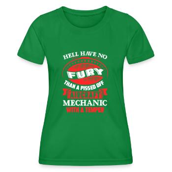 Aircraft Mechanic Pissed Off Aircraft Mechanic - Women's Functional T-Shirt - kelly green - Front - AI Model Female 172 dark (172cm)