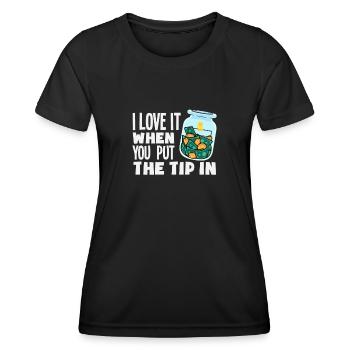 Lustiger Barkeeper Spruch Barkeeper Geschenk - Frauen Funktions-T-Shirt - Schwarz - Vorne - AI Model Female 172 light (172cm)