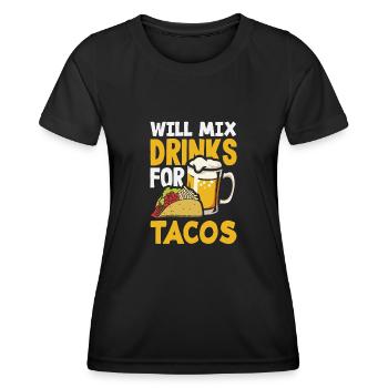 Lustiger Barkeeper Spruch Barkeeper Geschenk - Frauen Funktions-T-Shirt - Schwarz - Vorne - AI Model Female 172 light (172cm)