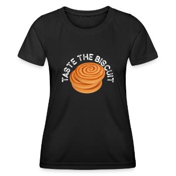 Taste The Biscuit Taste The Goodness - Women's Functional T-Shirt - black - Front - AI Model Female 172 light (172cm)